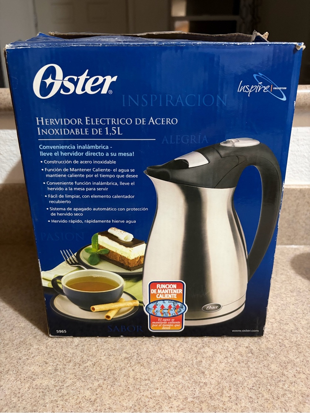 Oster 5965 electric kettle stainless steel 1.5L